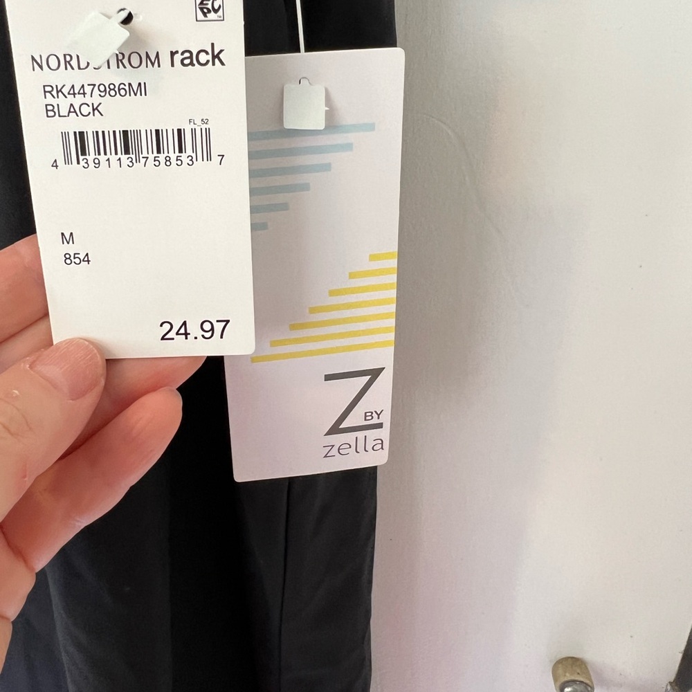 Zella Black Tank Top Dress with Side Ties - Picture 3 of 4